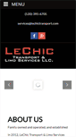 Mobile Screenshot of lechictransport.com